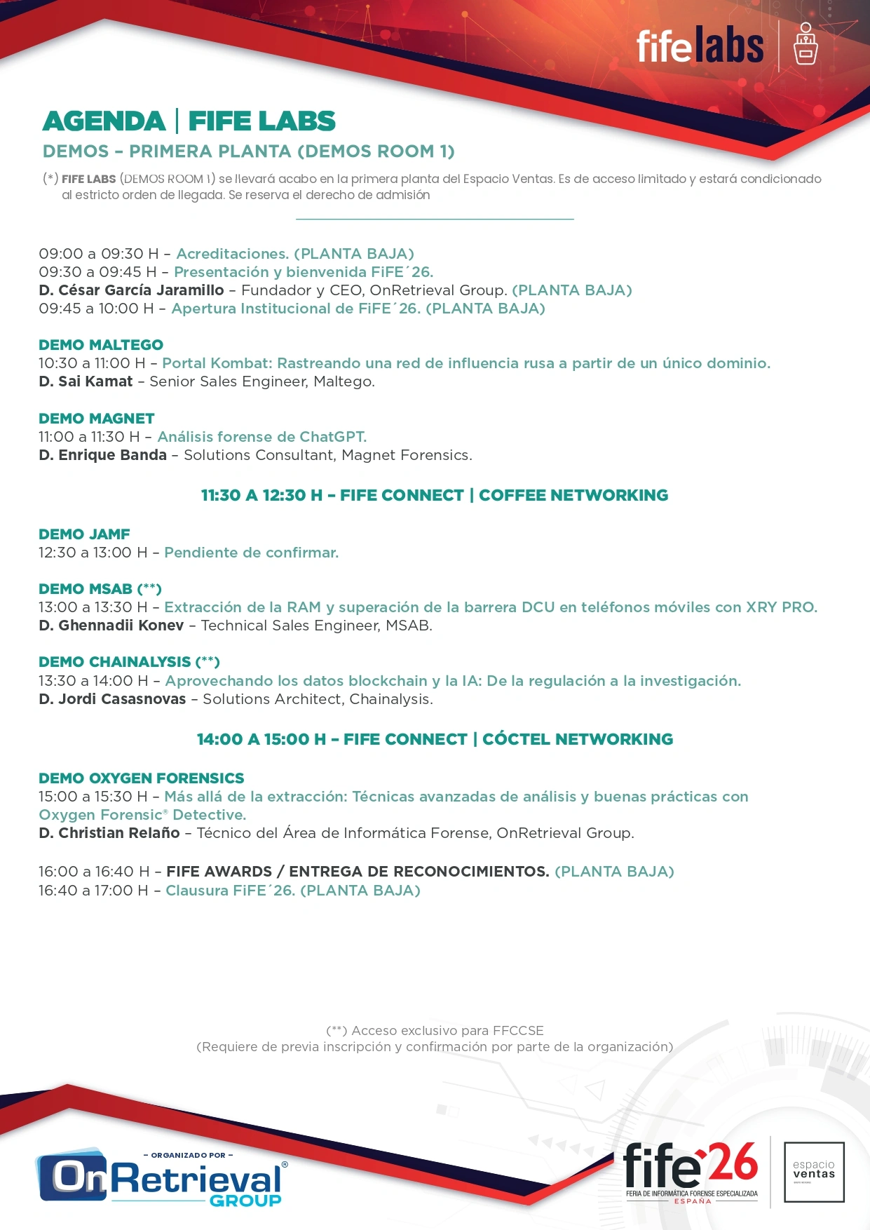 2.AGENDA FiFE26 ESPAÑA demos room1 2.AGENDA FiFE26 ESPAÑA demos room1