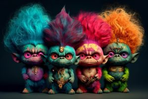 Qué es trolls en informática. colorful . Imagen de Alana Jordan en Pixabay.